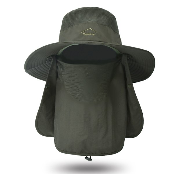 Fiskerhat, unisex solhat, sommer udendørs hurtigtørrende solhat fiskerhat der ånder white