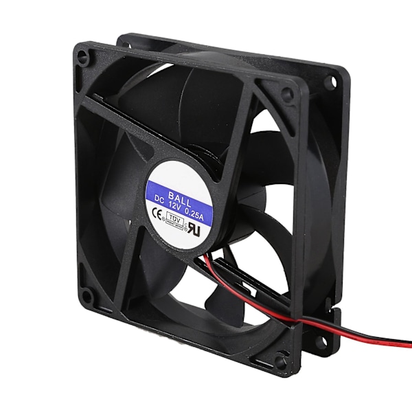 2 st 92mm X 92mm X 25mm DC 12V 2-Pin 65.01cfm Datorchassi CPU-kylare Kylfläkt