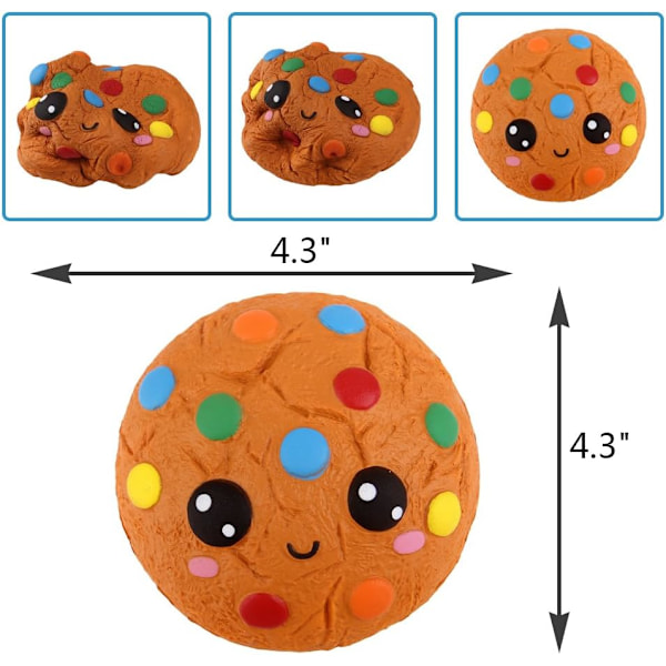 Squishies Chokladkakor Kex Kawaii Långsamt Stigande Squishies
