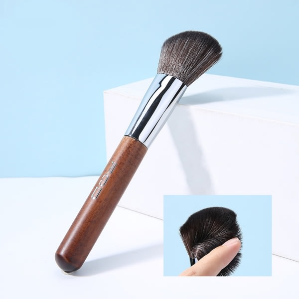 Blush Brush Løs pulverborste Skønhet Kosmetisk sminkværktøj til pulverflydende krämblanding default