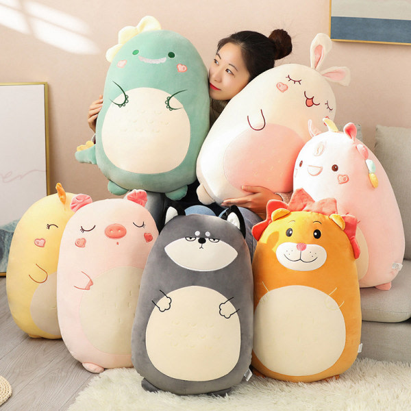 Squishmallows Plyschväska Djur Kawaii Mjuk Stor Kudde Enhörning 45CM
