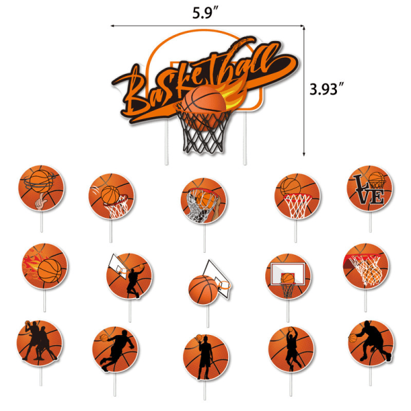 Basket-tema festdekorationer Sport Pojke F?delsedag Ballongdekoration Tillbeh?r Set
