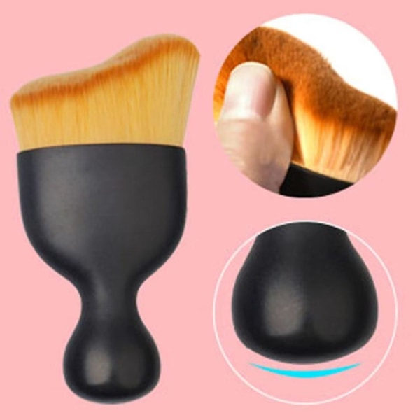 Foundation Brush, professionel skønhedsblanding af svampblandere (2 stk, sort) zdq