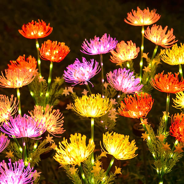 Solar blomsterlys for utendørs hage_TF Rosa