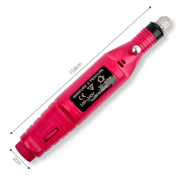 Tånagelslip för tjocka tånaglar Set Manikyr och Pedikyr Professionell Pink