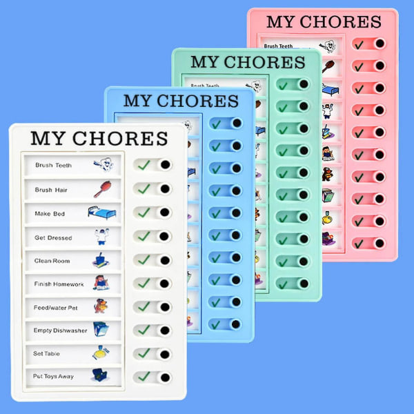 Memo Plast Board Chore Chart Återanvändbar Rv Sjekkliste Mina sysslor Äldre Notes Bil Green