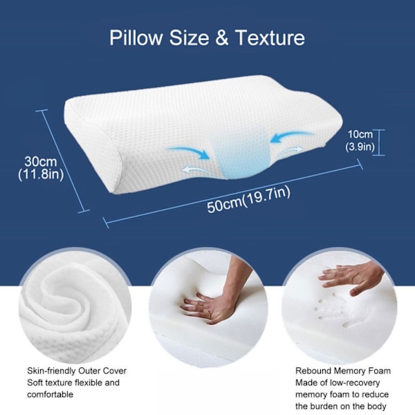 Memory Foam Pute Hodeputer Ortopedisk pute