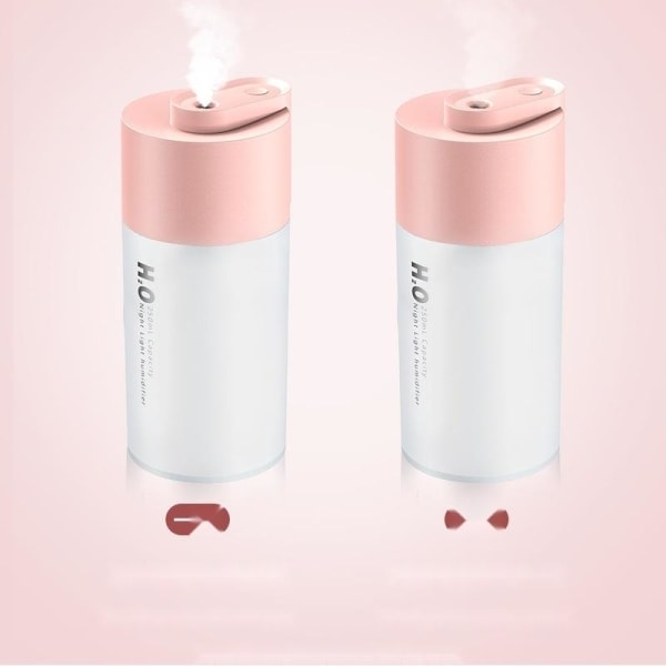 Luftfukter aroma diffuser humidifier med LED-lys X5 rosa