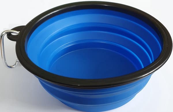 Sammenklappelig mad- og vandskål til hunde og katte | 1000ml | Silikone