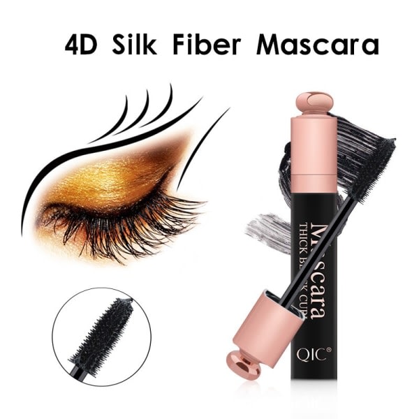 1st 4D Silk Fiber Mascara Extra Volym Vattentät Curly