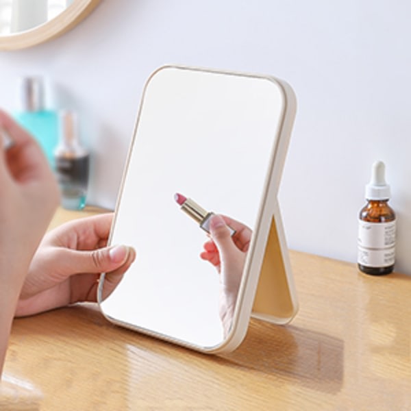 Desktop Makeup Mirror, Vikbar Makeup Mirror, Lila lila