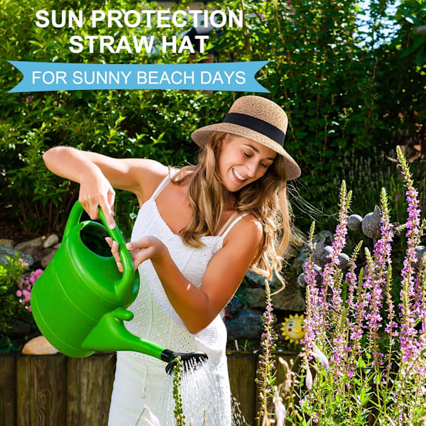 Sun Hats for Women UPF 50+ Lightweight Foldable/Packable Beach Sun Hat Black