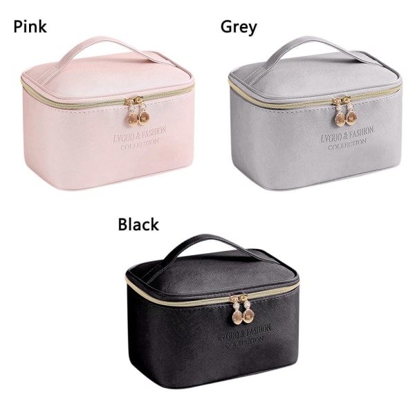 PU kosmetisk taske makeup taske sort black