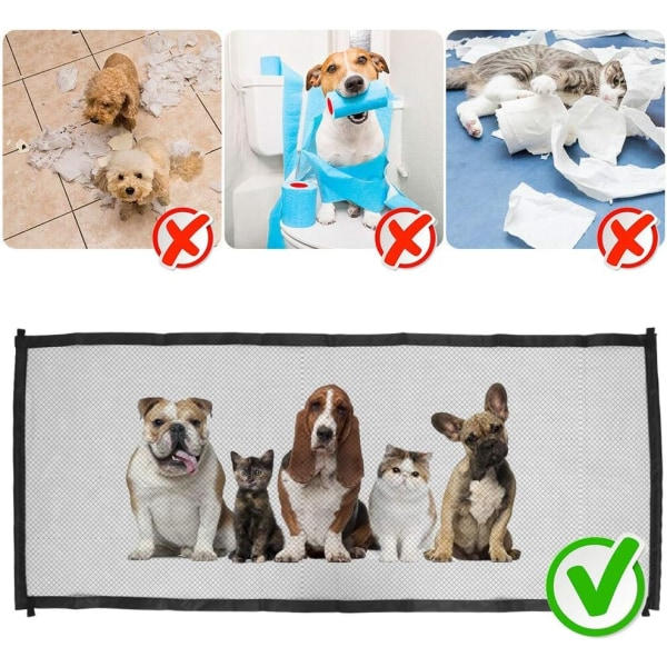 Udtrækkelig hundegitter, indtrækkelig kæledyrsgitter, kæledyrsgitter, hundelåge