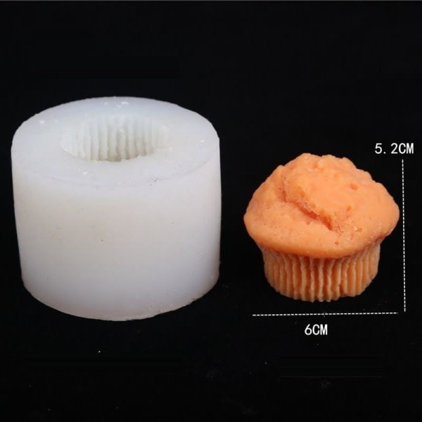lysformar lys stearinljus DIY gjutformar i silikonform Muffinsmugg