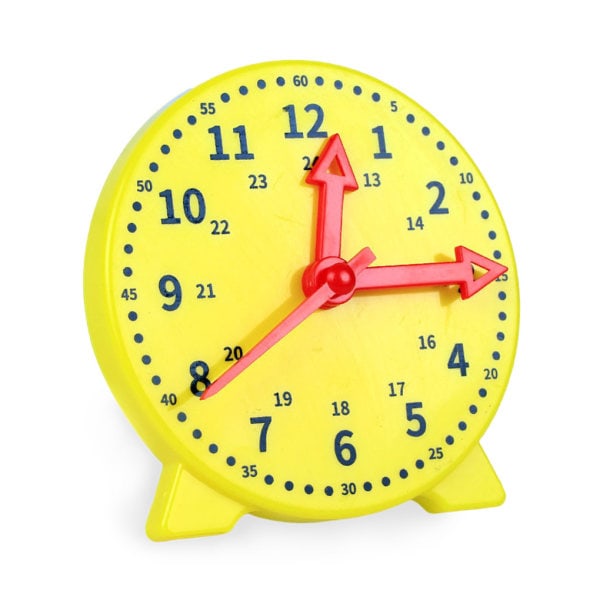 Pædagogisk ur Lærtid time minut Anden gang dagpleje Gul