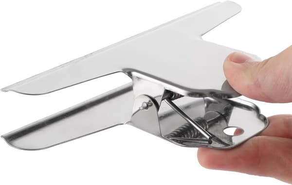 12 metalclips - 145 mm, bindeklips i rustfrit stål - til kontor, skole, forsegling af friskhed