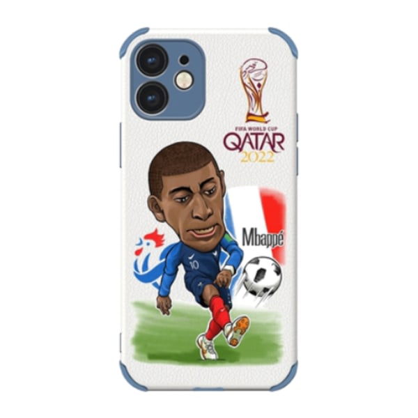 iPhone XS Max Mobilskal Qatar World cup Tecknad Mbappe