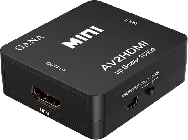 RCA til HDMI, 1080P Mini RCA Komposit CVBS AV til HDMI Video A