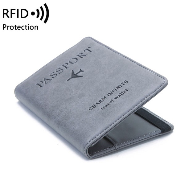 RFID passväska Reseläderfodral Case grön Grön