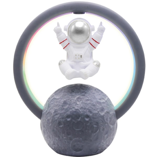 CDQ Astronaut Atmosfære Lampe Astronaut Bluetooth Højttaler RGB Magnetisk Svævende Astronaut Atmosfære Lampe