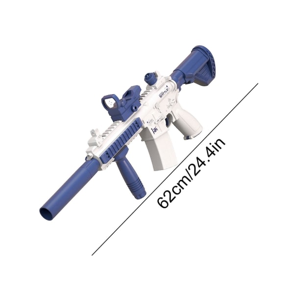 Bästsäljare - elektriske vannpistoler M4, automatiske sprutpistoler for barn, kraftfull vannleksak Blå