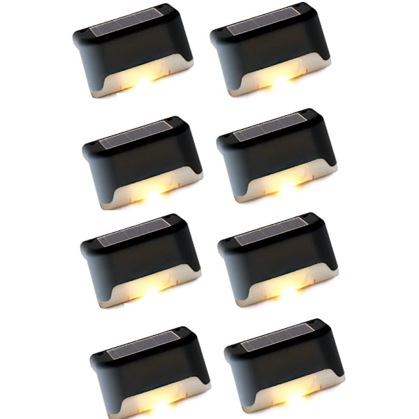 INF Solcelledrevet belysning for trapper og rekkverk 8 pack