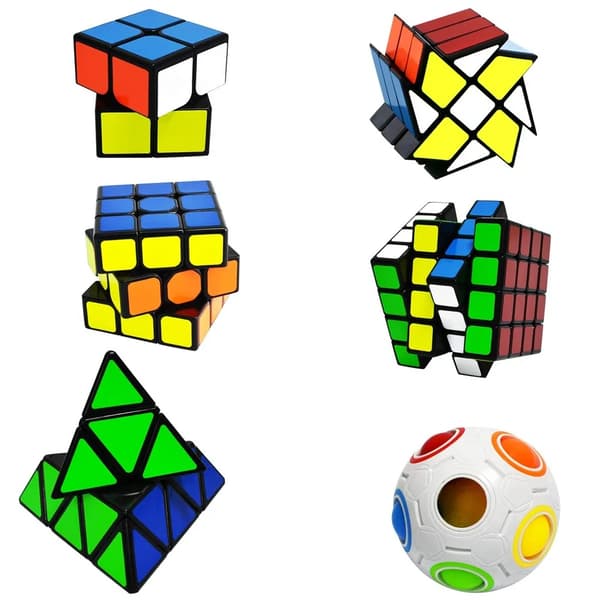 6 Rubiks kuber - 6 stilarter - Perfet_tfrf