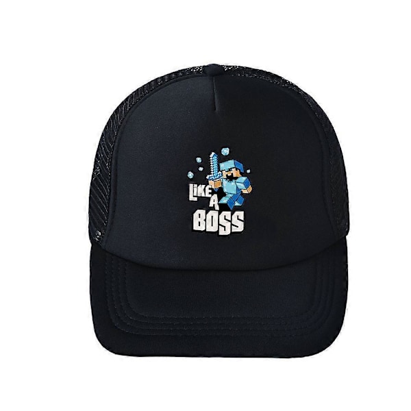 Minecraft Kesäinen Snapback Lippis Lapsille Pojat Tytöt Ulkoiluun Hengittävä Urheilu Aurinkohattu [db] A