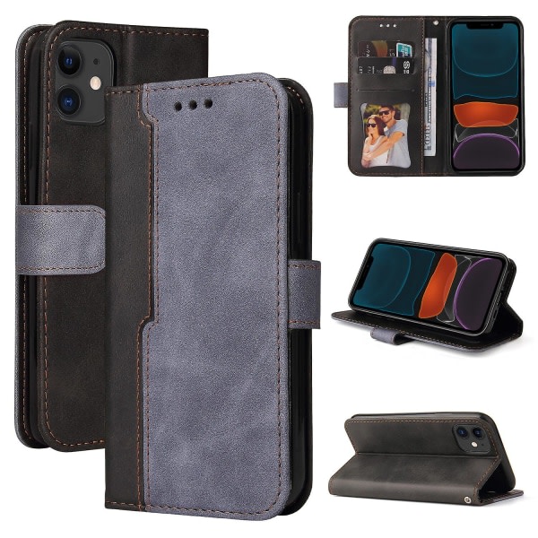 Veske For Iphone 12 Mini Cover Skyddande Pu Läder Plånbok Flip Case Med Kortplasser Stativ Magnetstängning - Röd C3 A