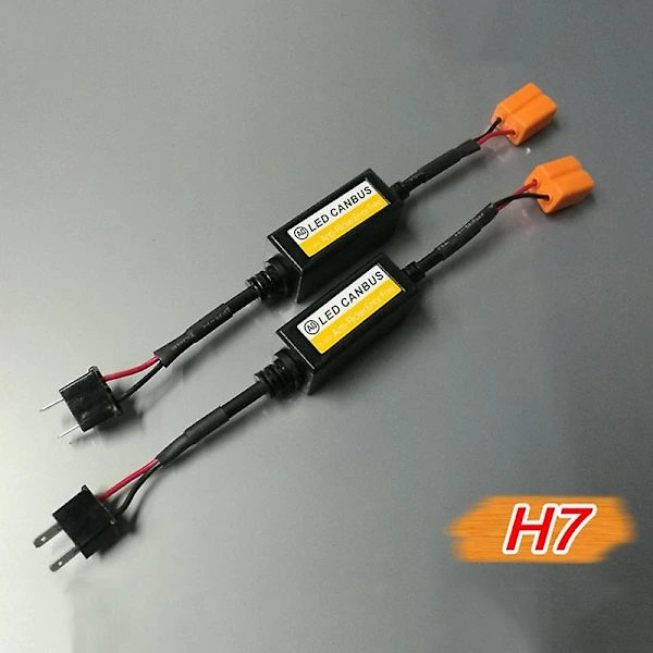 1 stk H7 LED Canbus Decoder Bilforlygte Fejlfri Modstand Til SUV Tågelygte farve3 color3