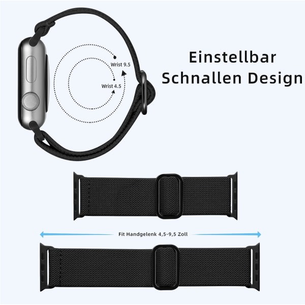 4-pack bånd kompatibla med Apple Watch 41 mm 38 mm 40 mm kvinner män