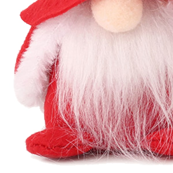 Ansigtsløs nisse dukke dekor held lykke munterhed fashionable julepynt dukker til vindueskarm bogreol Red