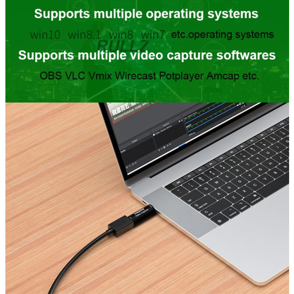 Mini 4K videooptagelseskort 1080P 60fps HDMI til USB spil video live capture kort 1 stk CDQ