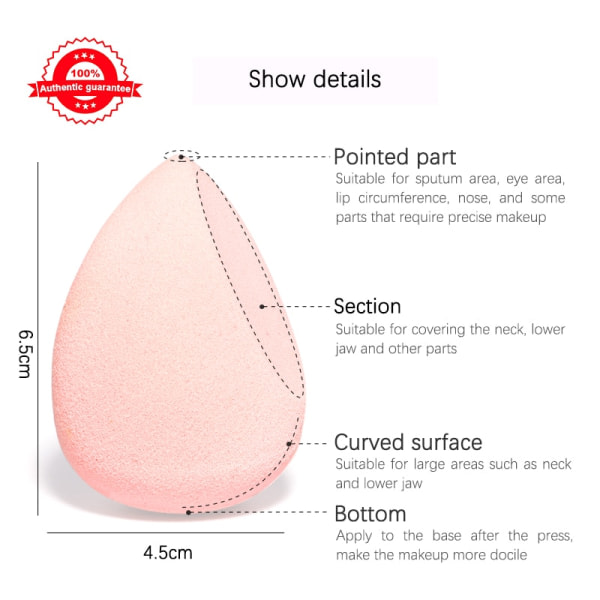 Makeup Blender Powder Puff Makeup Sponge Beauty Tools B1 5stk