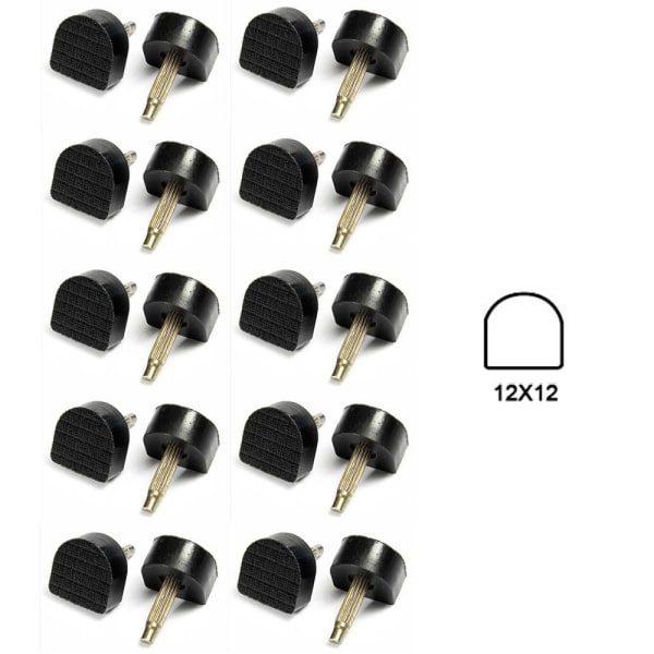 20ST Højhælede Spidser Hælspids 12X12MM 12x12mm