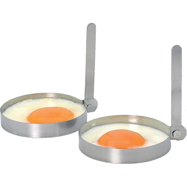 Äggformar i rostfritt stål, 2-pack