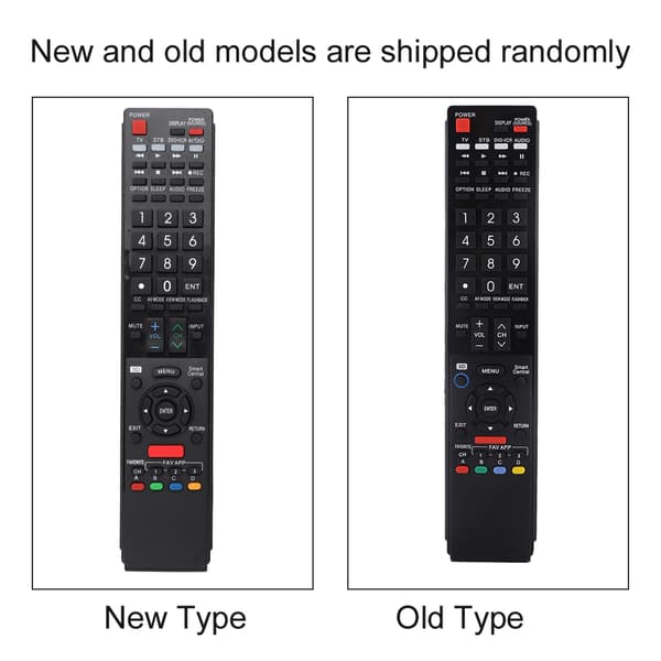 Ny bærbar universell erstatningsfjernkontroll GB118WJSA-kontroller for Sharp LCD LED-TV