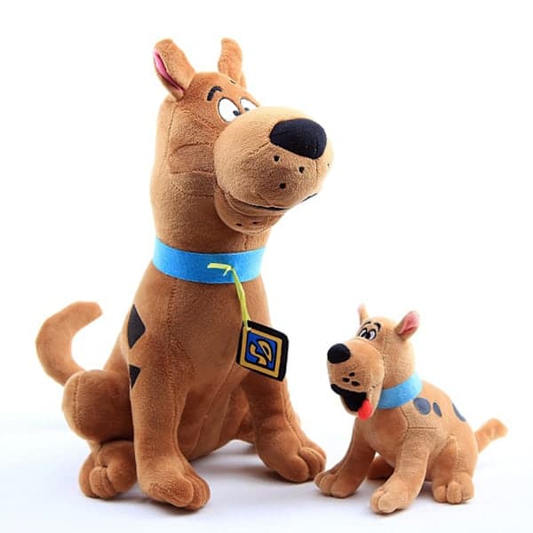 Scooby Doo Plyschleksak Mjuk PP Bomull Stoppad Hunddocka Julklapp för Barn Brun 18-36cm C