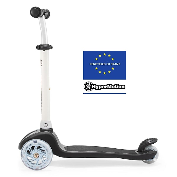 TRINGO trehjulet balance scooter, 3-8 år gammel - sort + glødende LED-hjul Black