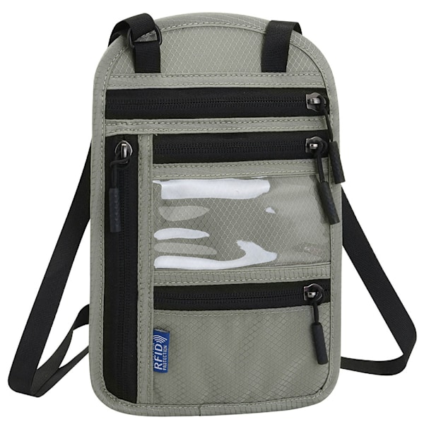Travel Wallet with RFID Protection - Grey