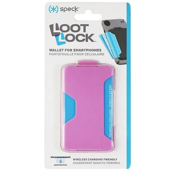 Speck Loot Lock Stick-On-pung til smartphones og mere - DJVU Pink
