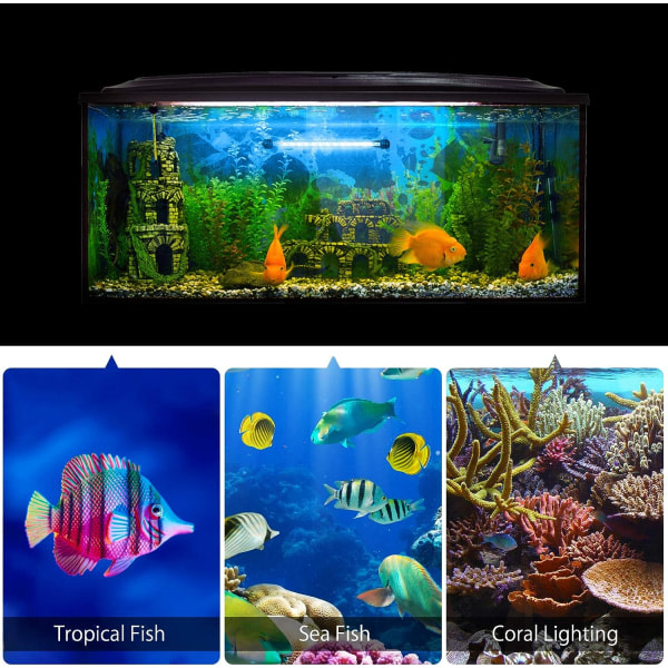 LED Aquarium Light, LED Fish Tank Light med fjärrkontroll