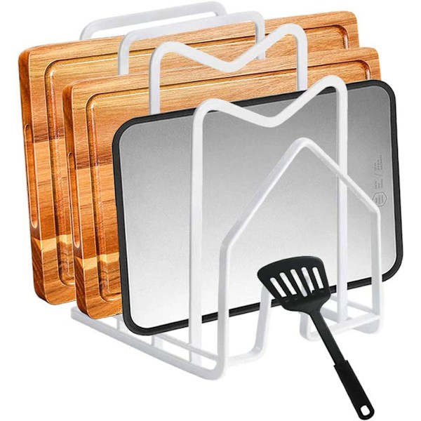 TORUBIA Cutting Board Holder, Pot Lid Storage