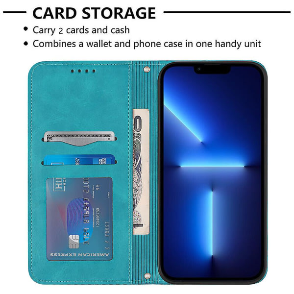 Case till Iphone 14 Pro Cover Leathermagnetic Premium Flip Wallet- case C4 A
