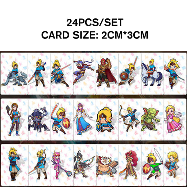 24st Mini NFC-spelkort för Amiibo Nintendo Switch / Switc One Size