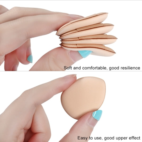 Mini Finger Puff Foundation Detail Makeup Sponge White 10kpl