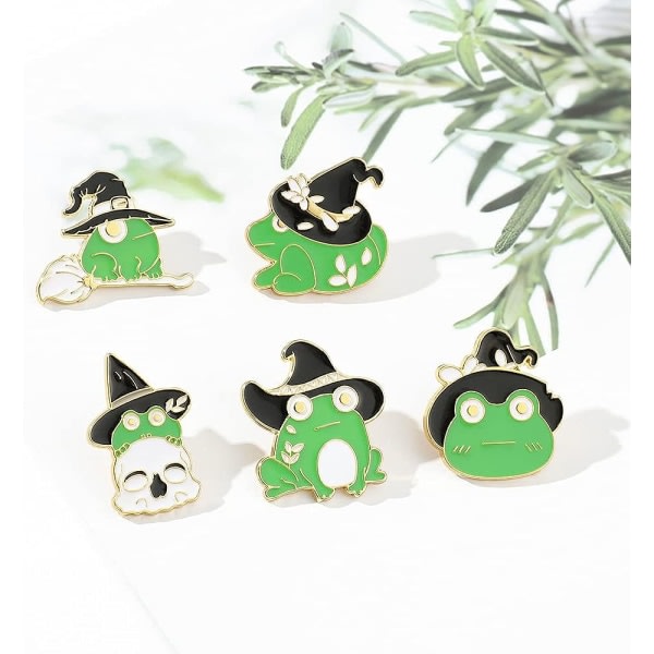 Svampe og frø hårde emaljenåle - Sød Kawaii natur udendørs reversnåle badge broche til kvinder
