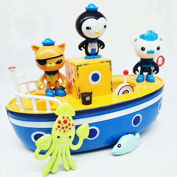 Actionfigurer badleksaker Barnacles Peso GUP Badbåt Leksak Flyter På Vatten leksak för barn