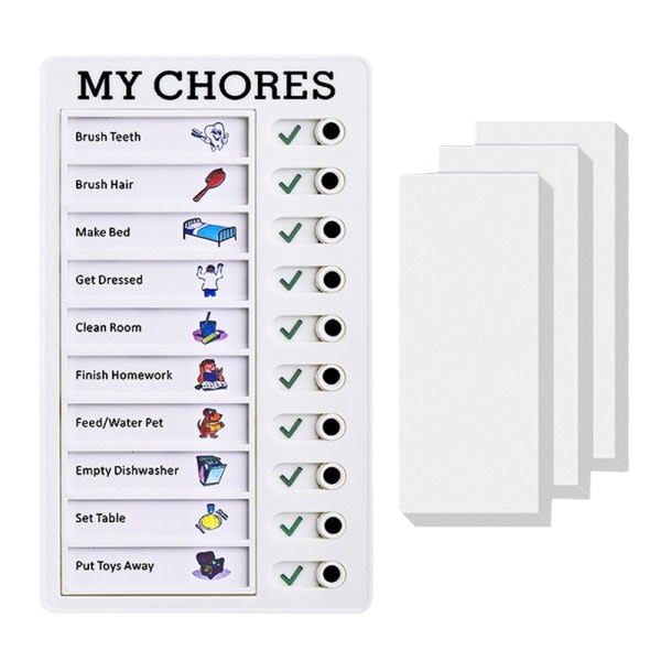 Arbete Chart Memo Checklista Board to Do List Planner